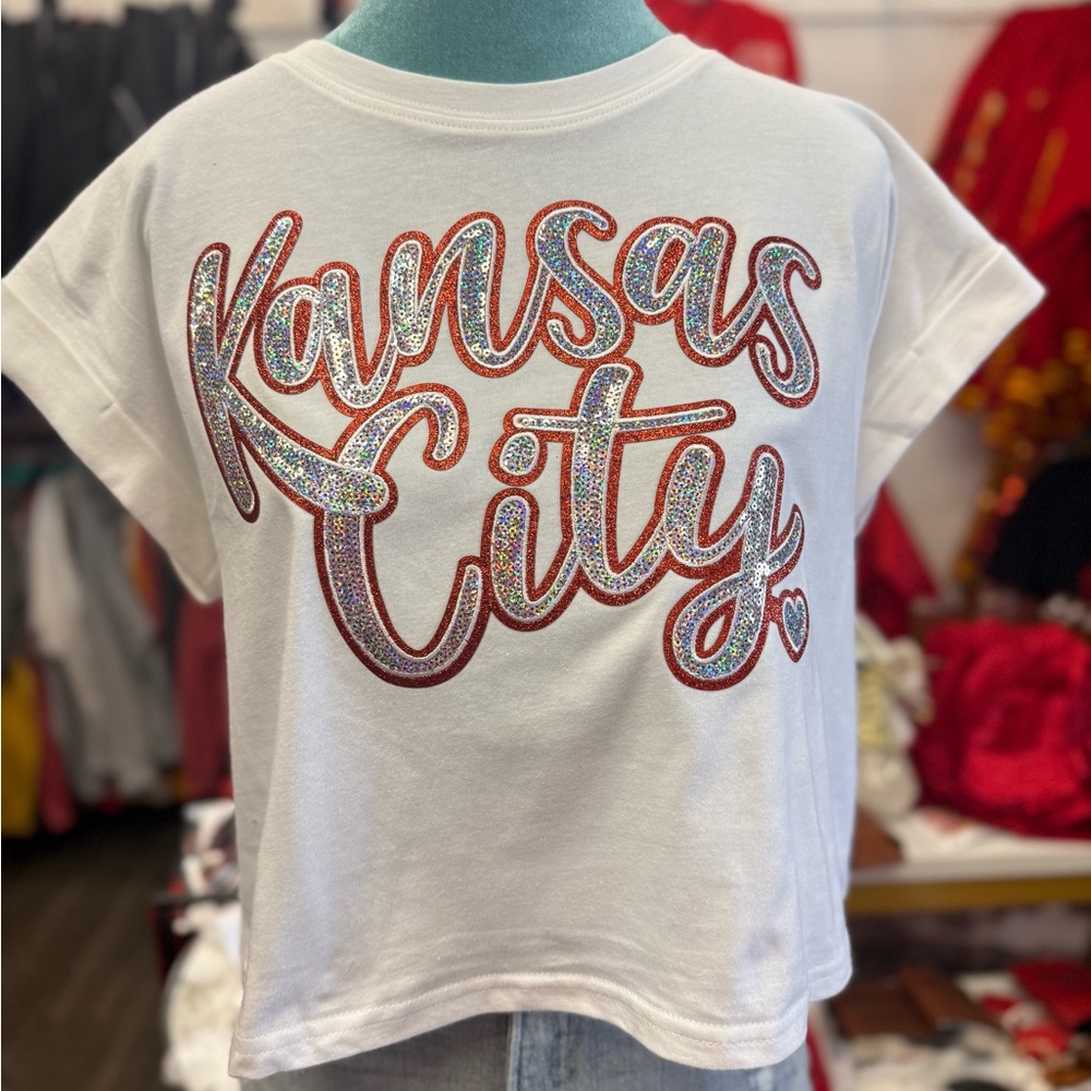 Kansas City Sequin T-Shirt - White